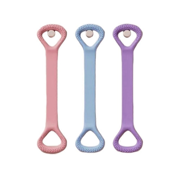 Åttaformad Fitness Resistance Band – Elastiska träningsrep för armar, rygg, bröst Pink