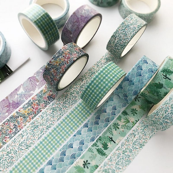 Färgglad Washi Tejp Multifunktionell Självhäftande Dekoration DIY Scrapbooking Washi Tejp Color Puzzles