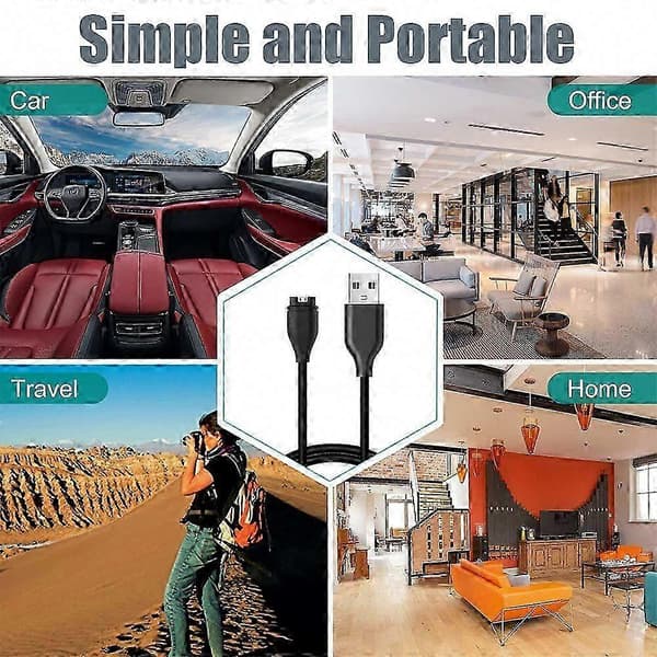 Oplader Garmin ure - Universal hurtigoplader 1-pack