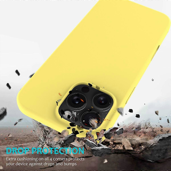 iPhone 16 Pro Max Skal - Anti-Drop Flytande Silikon Mjukt Foder Baksida GS