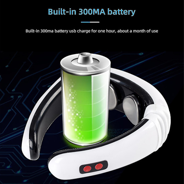 Elektrisk pulsmassage för nacke och rygg, smärtlindring, hälsovårdsverktyg, avslappning rechargeable