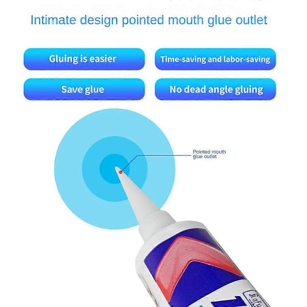 Kraft K-704 704B Silikongummi Vattentät Isolering Högtemperaturbeständig Stark Svart Transparent Tätningslim