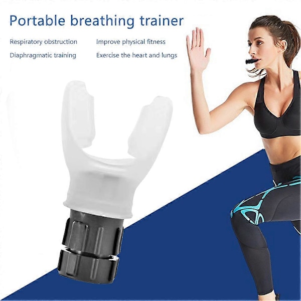 Spirometria Hengitysharjoituslaite Keuhkojen harjoituslaite säädettävällä vastuksella Keuhkokapasiteetti Vatsalihasten vahvuus White