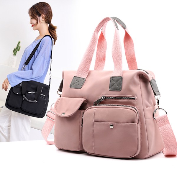 Dammode crossbody-väska nylon vattentät handväska stor kapacitet axelväska GS