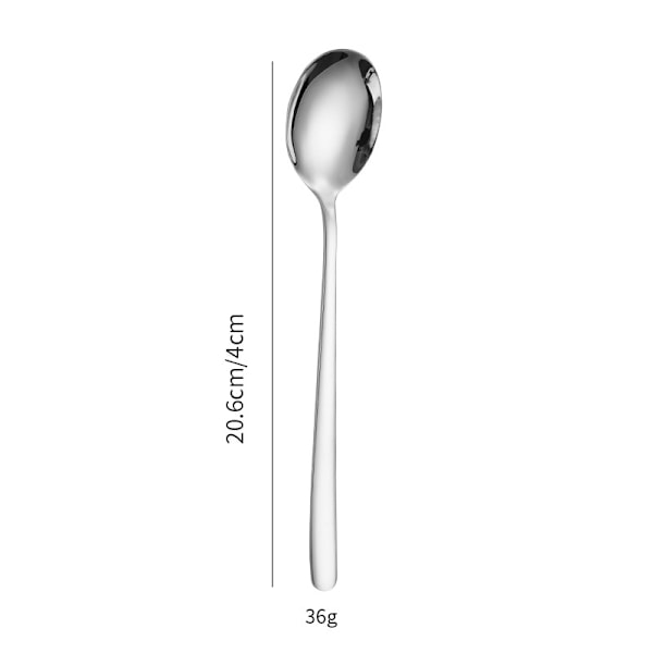 304 Rostfritt Stål Sked Gaffel Korean Style Ins Style Spoon Internet Celebrity Bordsvara Hög Färgvärde Hushåll Långt Handel Skedgaffel Korean Fork 1