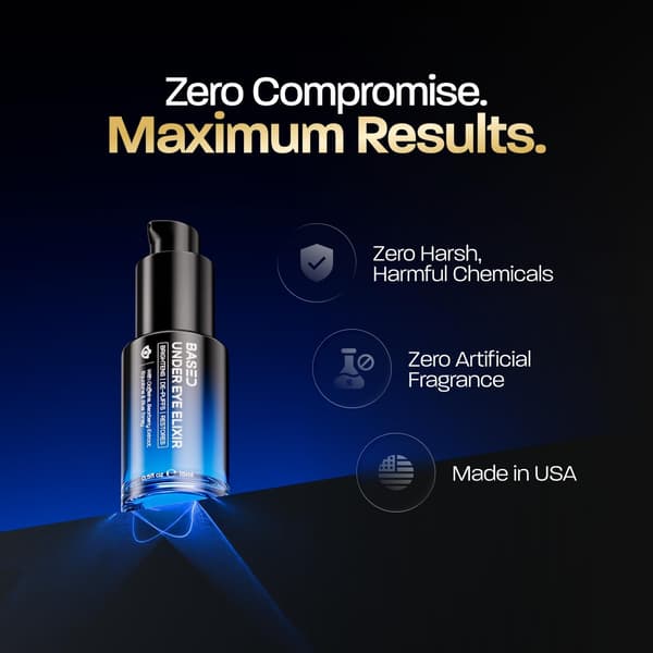 Under Eye Elixir, återfuktande och uppfriskande formula, enkel. Effektiv. Baserad. 0,5 fl oz, 1-pack