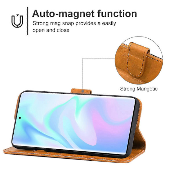 PU-telefonfodral för ZTE Axon 30 Ultra 5G / Axon 30 Pro+ 5G Brown