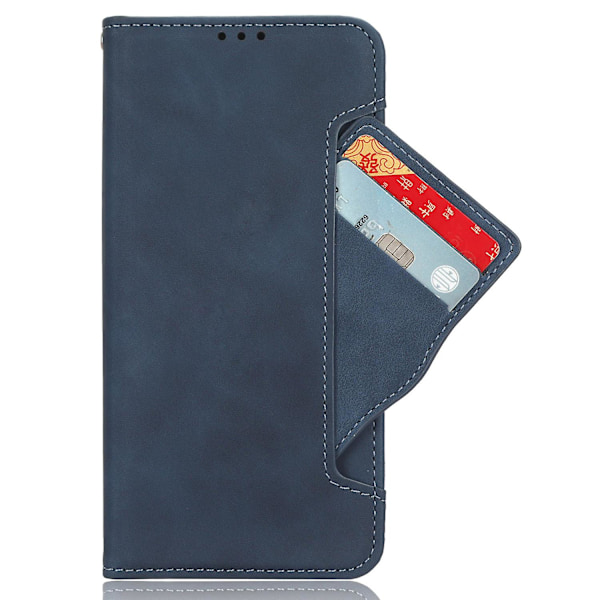 Skyddande PU-läderfodral med kortfack och stativ för Oppo Find N3 5G/OnePlus Open