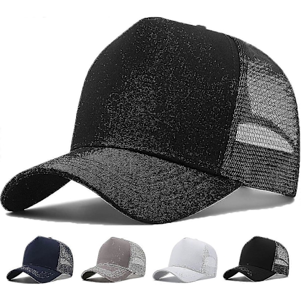 Oversize Xxl Mesh Truckerkeps Stora Hattar För Män Hög Krona Basebollkeps Andningsbar Pappa Hatt Justerbar 60-65 cm GS