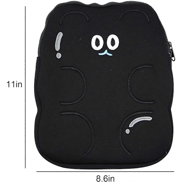 9-11 Tum Plysch Söt Kanin Laptopfodral Väska iPad Skyddsfodral Tabletöverdrag Notebook Förvaringsväska för Kvinnor Flickor GS