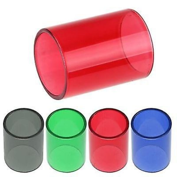 Tank Rund Pyrex Glas Ersättningsrör Tanklock för Kangertech Subtank Ny Ny Cool Red
