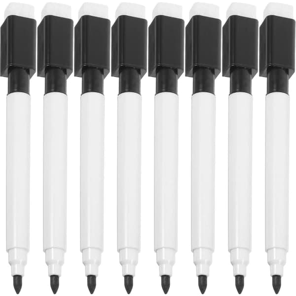 8 st magnetiska whiteboardpennor - Whiteboardpennor - Markörer