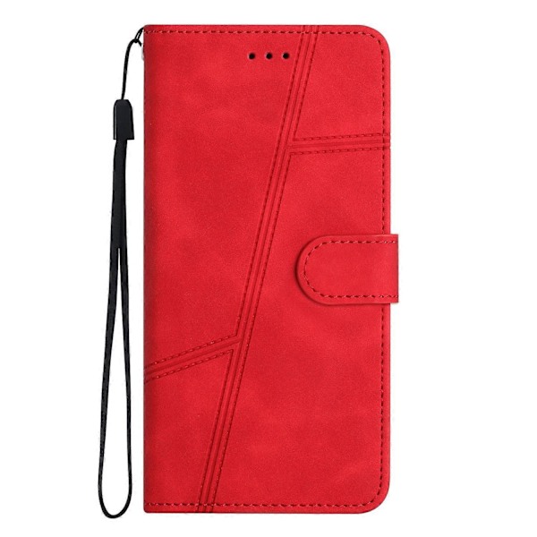 Sytt Läderfodral för iPhone 16 Pro Max Red