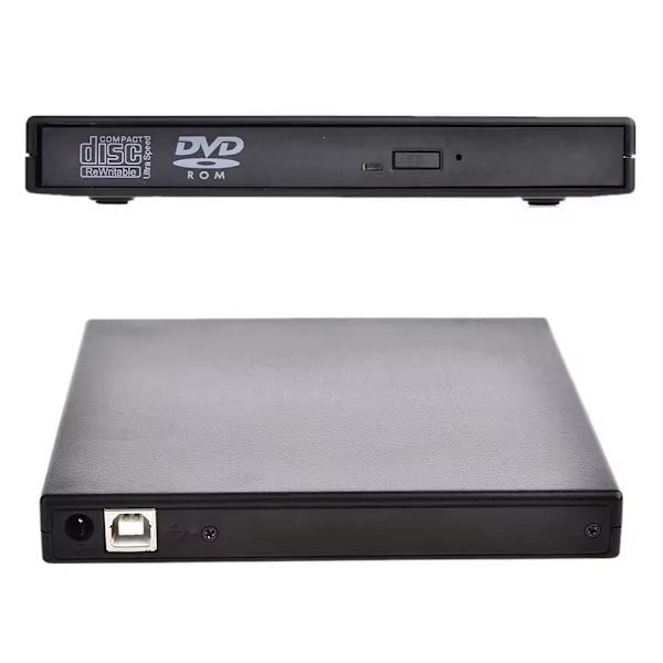 Extern DVD/CD-brännare USB 2.0 Slim för dator