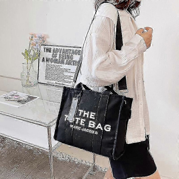 Dam Handväska Designer Laptop Tote Väska Canvas Messenger Axelremsväska GS Beige