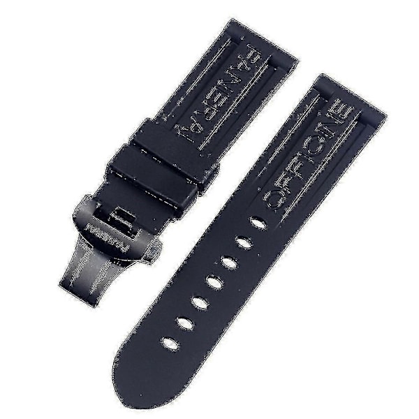 Silikonikellon rannekkeen vaihto Panerai-ranneketyökalujen terässoljelle Black