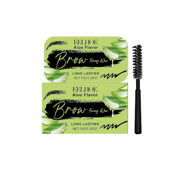 Ögonbrynsstylingvax med aloe vera-smak, tredimensionell naturlig ögonbrynsformning, uppfriskande och långvarigt ögonbrynsstylingvax GS