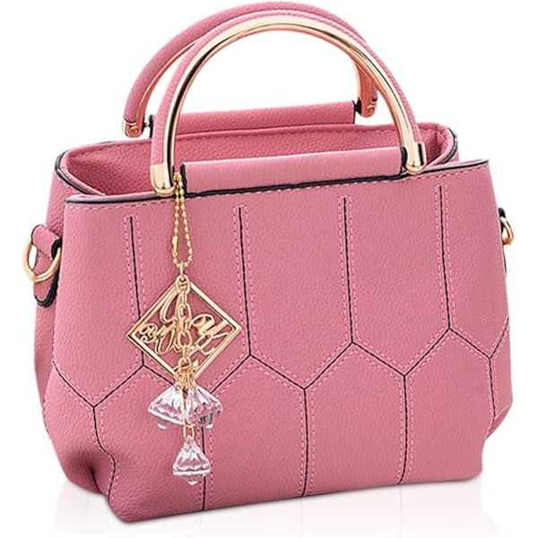 Små Handväskor Dam Crossbody Väska Topphandtag Väska Elegant Axelväskor PU Läder Topphandtag Väska Satchel Väska Telefonväska för Vardagsbruk GS pink