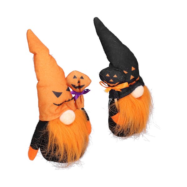 2 st Halloween ansiktslös docka dvärg tomte docka presenter fest rekvisita tillbehör Halloween dekoration för hem[C]