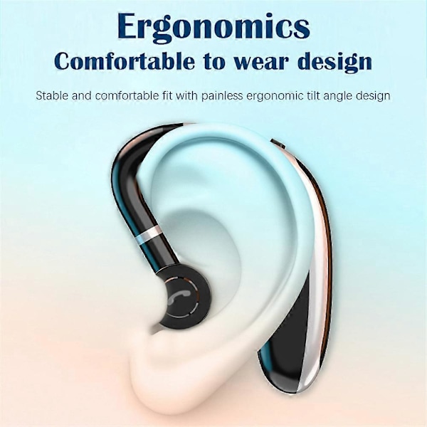 Ny K20 Trådlöst Sport Business Öronhängande Stereo Lång Livslängd HD Samtal Bluetooth-kompatibelt Headset white