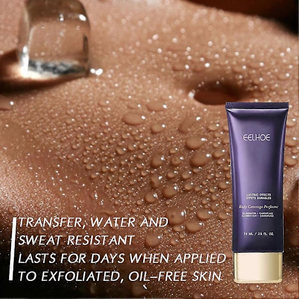 Body Coverage Perfector, Vattentät Tatueringstäckande Makeup, Högpigmenterad Kroppskorrigering 2pcs