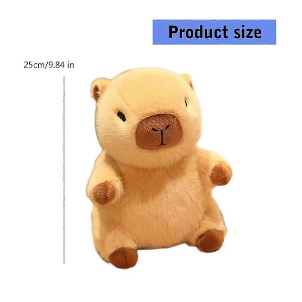 Adorkable Capybara Gosedjur Utklädningsleksak Kontor Sovrum Prydnadskudde