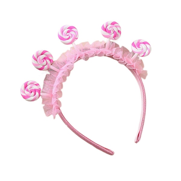 Lasten karkkipanta Makea Cosplay-juhla Karkkipanta Prinsessa Hiusten vanne roolileikkeihin Syntymäpäivä Valokuvarekvisiitta Punainen tyyli 2 GS Pink style 2