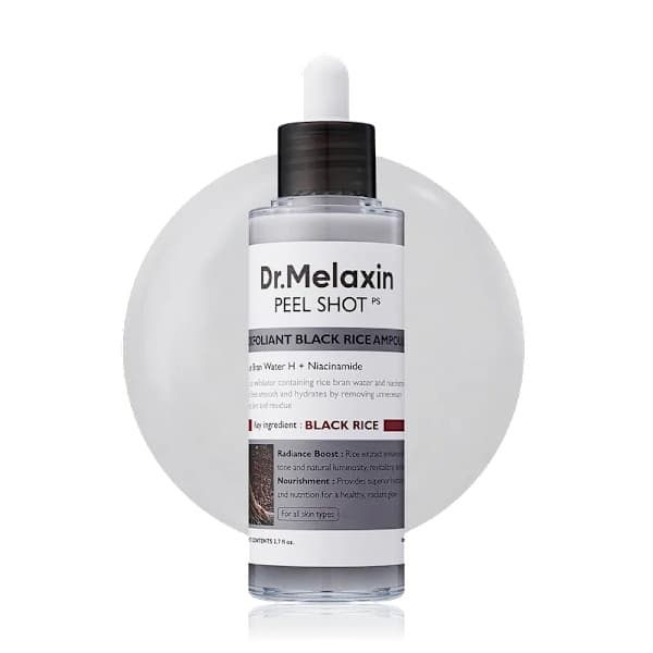 [LCS] Peel Shot Black Rice Exfoliating and Softening Essence Svart Ris Black rice