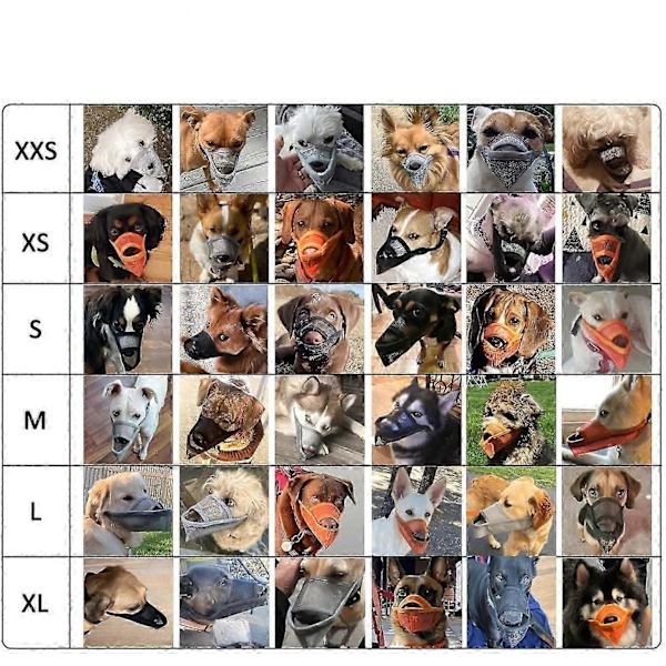Nylon Hundekurv til Små, Mellemstore og Store Hunde, Luftigt Mesh Materiale (XXS, Grå) XS