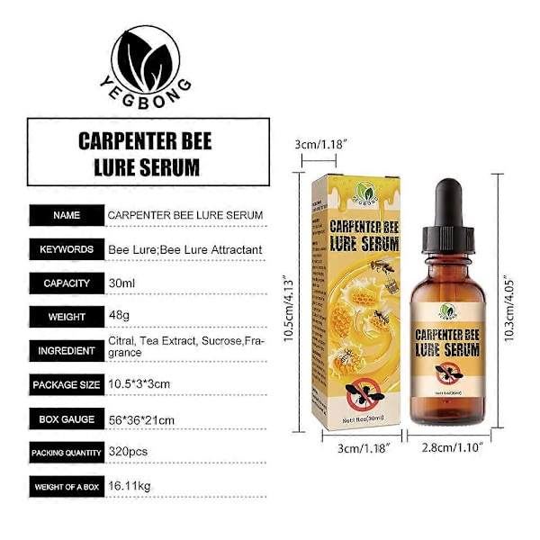 Bee Bait Bee Swarm Commander Lockbete Bisvärm Fångare Lockbete Bikupa Fälla Kit Biodlare Verktyg Biodling Bisvärm Lockbete Bi-attraherande Bete GS