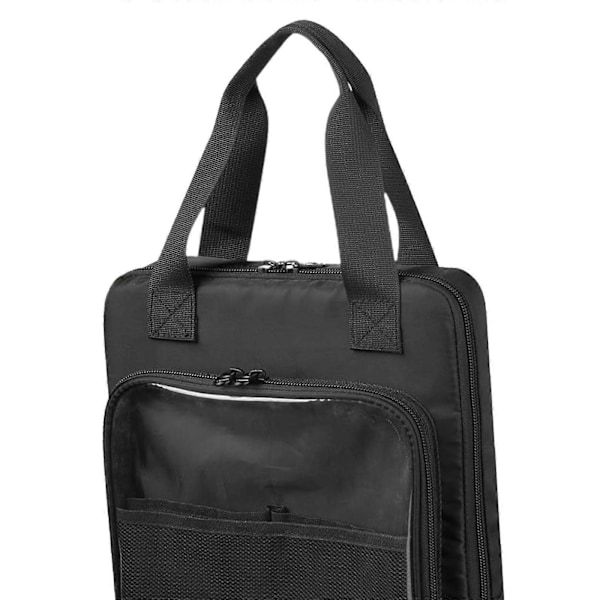 Färgläggningsbok Väska Skydd Hållare Förvaringstillbehör för Flickor Pojkar Skiss Black 23cmx9cmx32cm