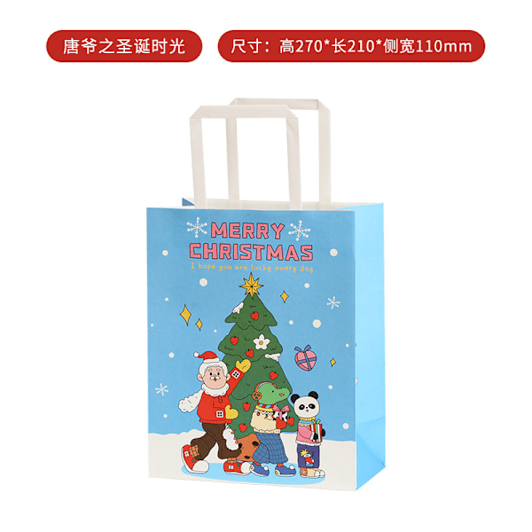 Tang Ye Förpackning Tote Bag Julafton Julfrukt Presentask Tote Söt Julpresentpåse Tang Ye Series-Christmas Stocking 21*11*27cm