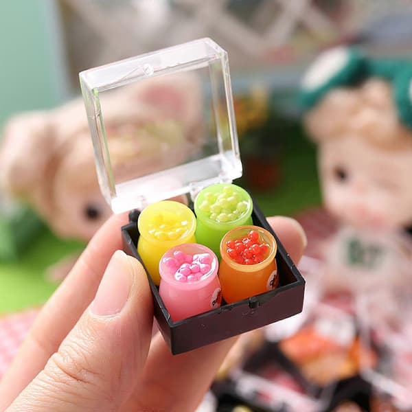 Dukkehuse Miniature Indendørs Dessert Simulationer Legetøj Miniature Legetøj Børn Dukkehuse Møbler