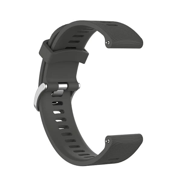 Klockarmband för Garmin Forerunner 245 Silikon Svart 20mm grey