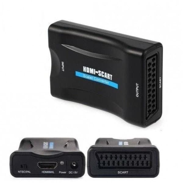 HDMI til SCART-konverter Sort