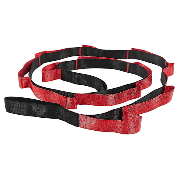 Joustava joogavyö, nyloninen kuminauha, kuntoiluväline kotiin, joustavuus, pilates Red