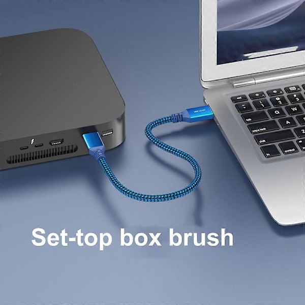 Flexibel USB 3.0 Hane Till MicroB Synkroniserings- och Laddningskabel För Hårddiskar och Surfplattor 1m