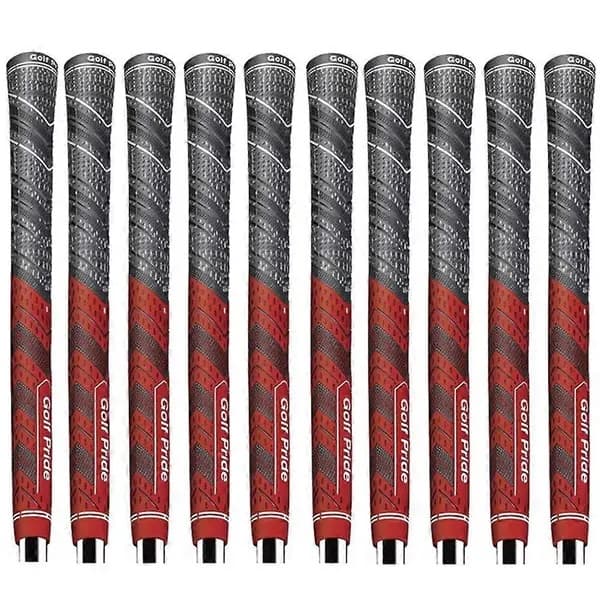10 kpl Golf Pride MCC PLUS 4 -golfgrippejä vakiokoko Red