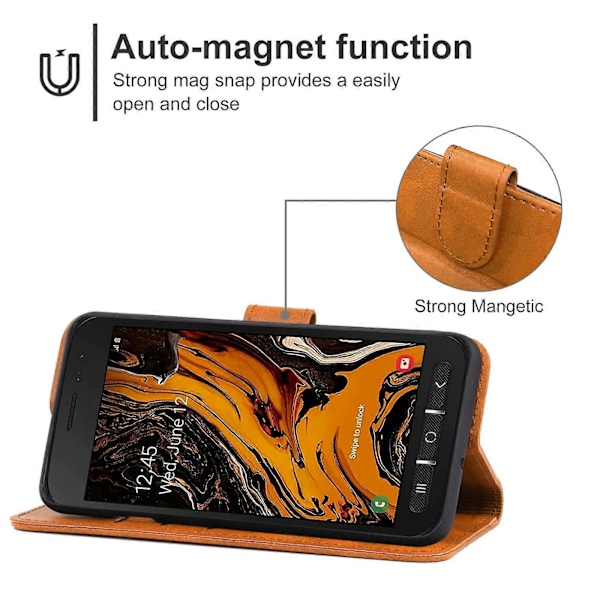 Nahkakotelo Samsung Galaxy Xcover 4s GS:lle