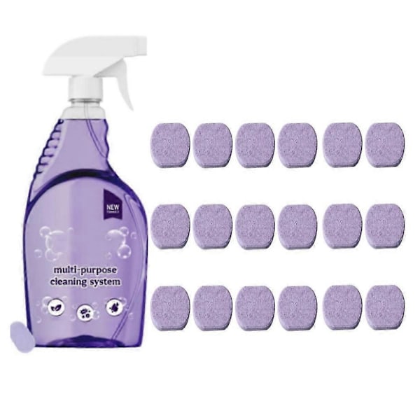 Cleanlix-puhdistusaine välittömään tahranpoistoon, Cleanlix-suihke puhdistustableteilla 18pcs
