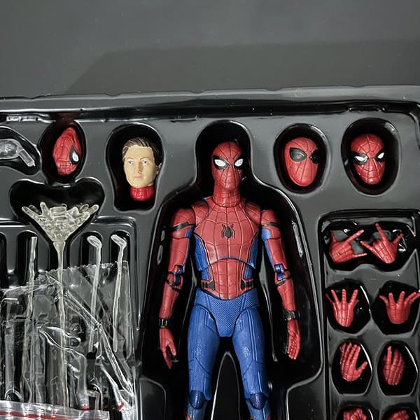 Avengers Spider-man Actionfigur Staty Modell Docka Leksak Samling Present Mafex 044