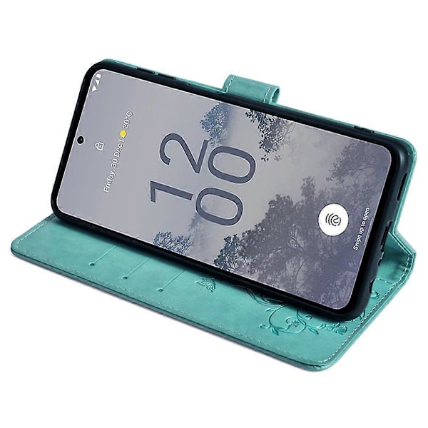 Nokia X30 5G Skal med Handrem Plånboksfodral Flip PU Läder Fjäril Blomma Mobilskal Multicolor GS Multicolor Style D