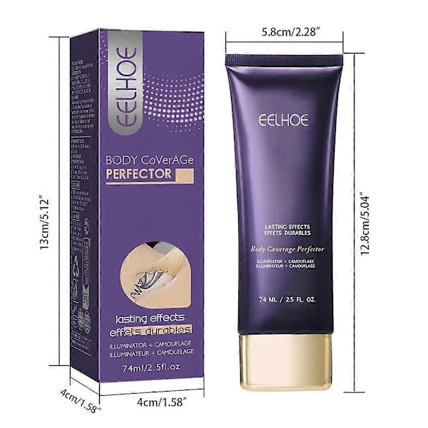 Body Coverage Perfector, Vattentät Tatueringstäckande Makeup, Högpigmenterad Kroppskorrigering 2pcs
