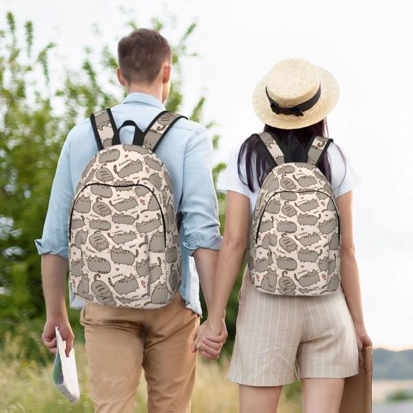 Kawaii Pusheen Rygsække til Piger Søde Katte Skoletaske Mellemskole Gymnasium Universitet Studerende Bogtaske Teenagere Dagsrygsæk Gave style 1 45x3...