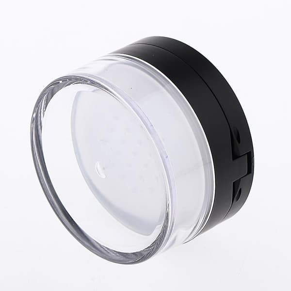 20g tom pudderbeholder til ansigtsblush med puff-blender sort Black