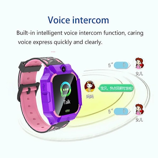 Ny Smart Klocka Barn LBS Baby Telefon 2G Klocka Kamera SOS PK Q02 Q12 Q15 Barn Smartwatch Android Ios för Pojkar Flickor Presenter Green