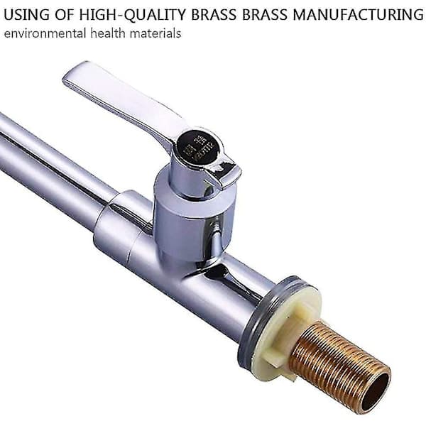 Koldtvandshane til vask, enkeltgrebs, høj bue, bordplademontering, rustfrit stål bar mixer