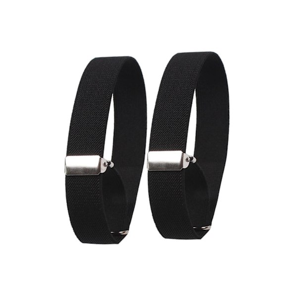1/2/3/5 2-pack Mode Herrskjorta Ärmhållare Elastisk Svart 2x32cm 1 Set 1Set Black 2x32cm