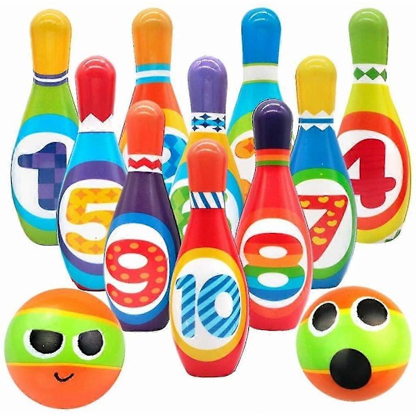 Bowling Barnset Spel Bowlingklot Boule Spel Utomhus Inomhus Leksak Present Till Barn Pojkar