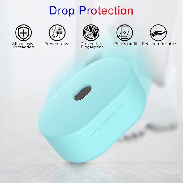 För Xiaomi Redmi Airdots Tws Air Dots Fodral Skyddande Mjukt Skal Etui För Mi Airdots Hörlurar Eirdots In Ear @M23 Black